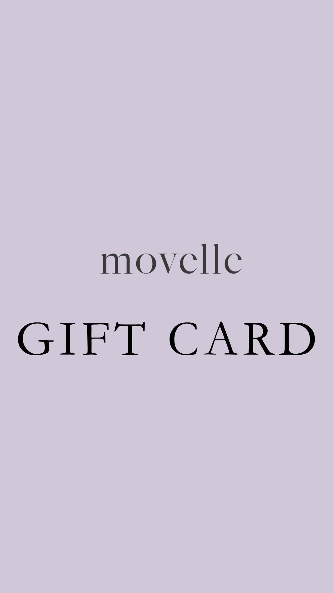 MOVELLE gift card
